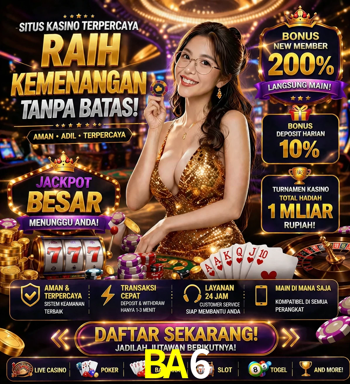 Roleta e blackjack BA6